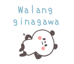A panda and Tagalog sticker #7677933