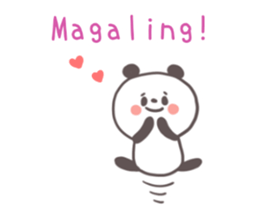 A panda and Tagalog sticker #7677935