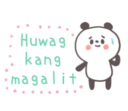 A panda and Tagalog sticker #7677937