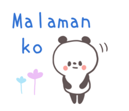 A panda and Tagalog sticker #7677938