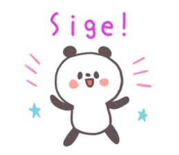 A panda and Tagalog sticker #7677939