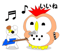 Fuku-chan 8. (owl) Autumn Version. sticker #7677998