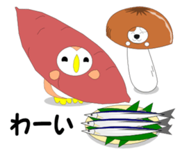 Fuku-chan 8. (owl) Autumn Version. sticker #7678014