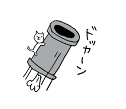 Silly cat. sticker #7678216