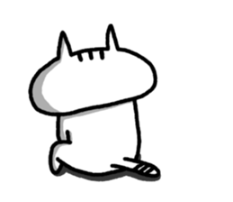 Unrestrained cat sticker sticker #7678243