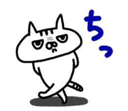Unrestrained cat sticker sticker #7678245