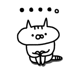 Unrestrained cat sticker sticker #7678249