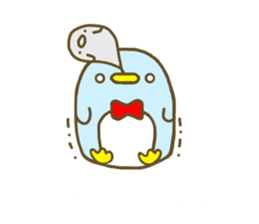 A bow tie Penguin sticker #7678264