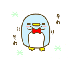 A bow tie Penguin sticker #7678272