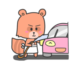 Raccoon Butler sticker #7678394