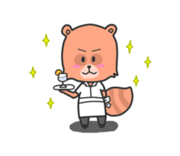 Raccoon Butler sticker #7678412