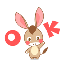 I'm a Donkey. sticker #7678500