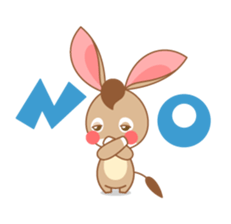 I'm a Donkey. sticker #7678501