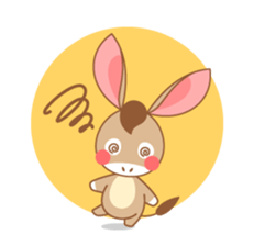 I'm a Donkey. sticker #7678524