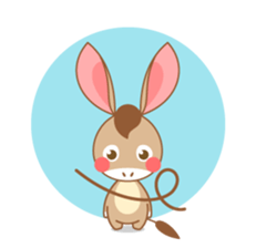 I'm a Donkey. sticker #7678530