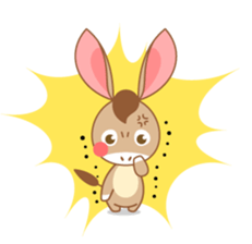 I'm a Donkey. sticker #7678533