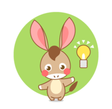 I'm a Donkey. sticker #7678538