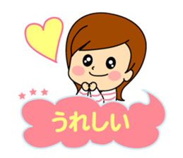 kawaii women sticker #7678671