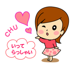 kawaii women sticker #7678672