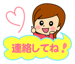 kawaii women sticker #7678674