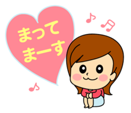 kawaii women sticker #7678675