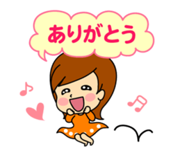 kawaii women sticker #7678688