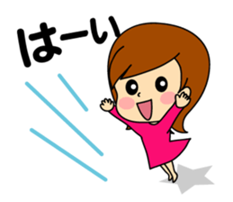 kawaii women sticker #7678696