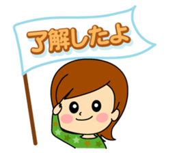 kawaii women sticker #7678698