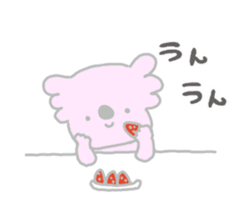 It is a koala leisurely 3 strawberry sticker #7678702