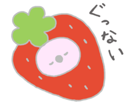 It is a koala leisurely 3 strawberry sticker #7678707