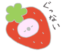 It is a koala leisurely 3 strawberry sticker #7678707