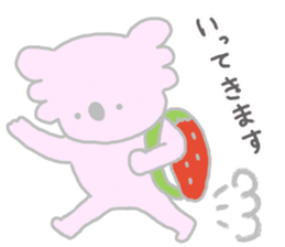 It is a koala leisurely 3 strawberry sticker #7678710