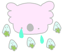 It is a koala leisurely 3 strawberry sticker #7678720