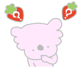 It is a koala leisurely 3 strawberry sticker #7678723
