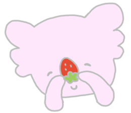 It is a koala leisurely 3 strawberry sticker #7678725