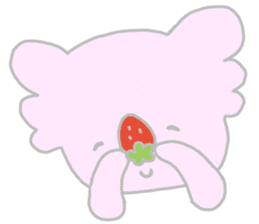 It is a koala leisurely 3 strawberry sticker #7678725