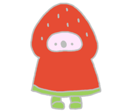 It is a koala leisurely 3 strawberry sticker #7678732