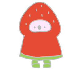 It is a koala leisurely 3 strawberry sticker #7678732