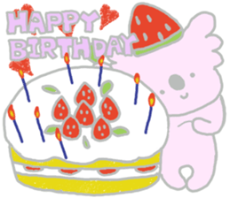 It is a koala leisurely 3 strawberry sticker #7678735