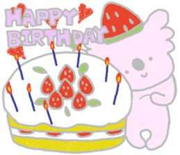 It is a koala leisurely 3 strawberry sticker #7678735