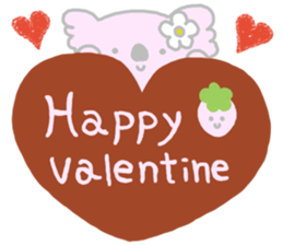 It is a koala leisurely 3 strawberry sticker #7678739