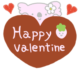 It is a koala leisurely 3 strawberry sticker #7678739