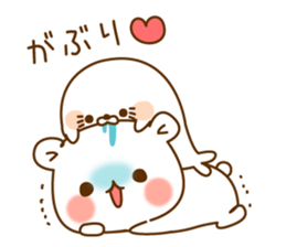 Vulgar bear VS Stinging tongue seal sticker #7678861