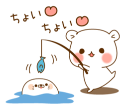 Vulgar bear VS Stinging tongue seal sticker #7678882