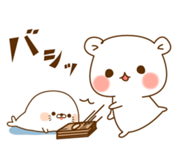 Vulgar bear VS Stinging tongue seal sticker #7678897