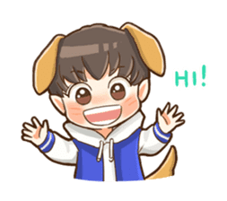 Hoodie Boy Pa-chan sticker #7679580