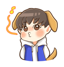 Hoodie Boy Pa-chan sticker #7679583