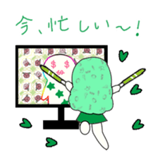 idol otaku-chan 3 -green- sticker #7679625
