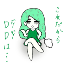 idol otaku-chan 3 -green- sticker #7679631