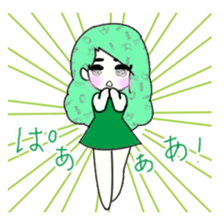 idol otaku-chan 3 -green- sticker #7679636